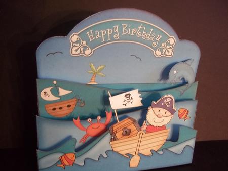 3D Pirates Ahoy Pop Out Card Kit by Faith Irvine