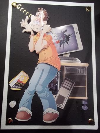 P.c. Repair Dude Decoupage Sheet by Faith Irvine