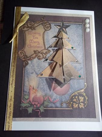 Origami Christmas Tree Card Kit - Christmas Candle by Faith Irvine