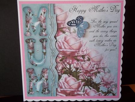 Rose Mother's Day Greeting Card Front by Faith Irvine