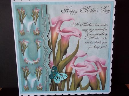 Lily Mother's Day Greeting Card Front by Faith Irvine