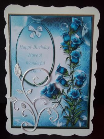 Floral Card Front by Faith Irvine