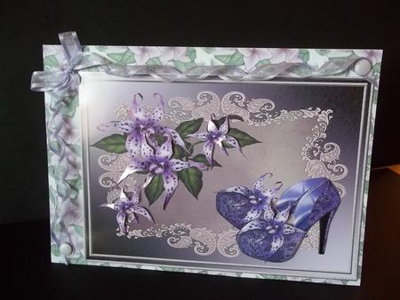 Purple Florals by Faith Irvine