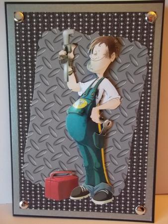 Mechanic Dude Decoupage Sheet by Faith Irvine