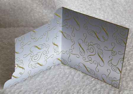 Elegant Christmas Tree - Cut and Fold Corner Card  by Faye Volo