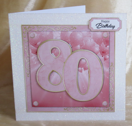 Pretty Pink 80th Birthday by Faye Volo
