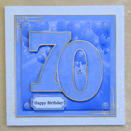 True Blue 70th Birthday by Faye Volo
