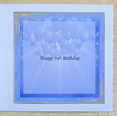 True Blue 70th Birthday by Faye Volo