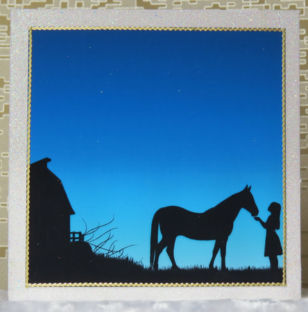 SILHOUETTE HORSE 1 by Faye Volo