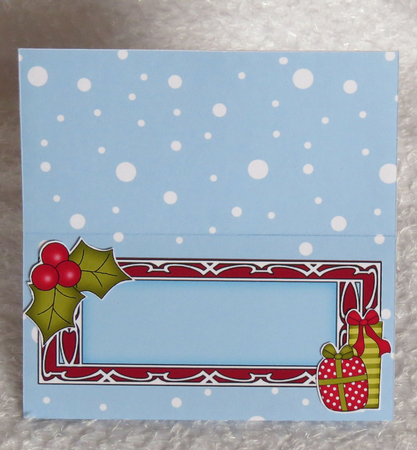 3D Easel Card Mini Kit - Christmas Santa is at the North Pole by Faye Volo