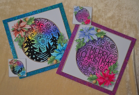 Colourful Christmas Silhouette Bumper Kit by Faye Volo