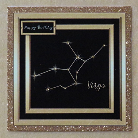 Gold Zodiac Star Constellations - Virgo by Faye Volo