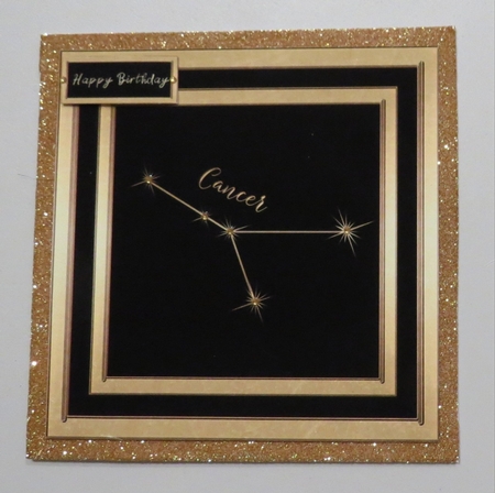 Gold Zodiac Star Constellations - Cancer by Faye Volo