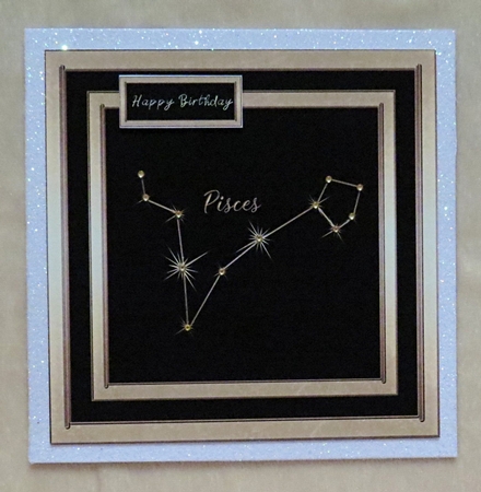 Gold Zodiac Star Constellations - Pisces by Faye Volo
