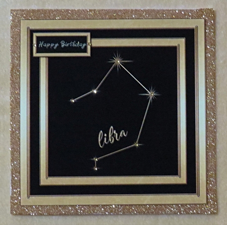 Gold Zodiac Star Constellations - Libra by Faye Volo