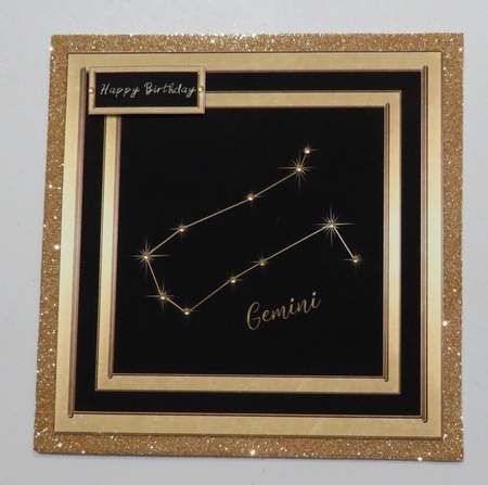 Gold Zodiac Star Constellations - Gemini by Faye Volo