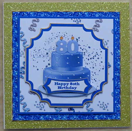 80th Birthday Celebration - 7x7 Mini Kit by Faye Volo