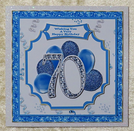 Happy 70th Birthday - 7x7 Mini Kit by Faye Volo