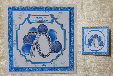 Happy 70th Birthday - 7x7 Mini Kit by Faye Volo