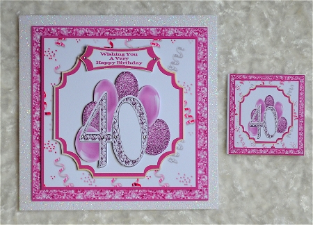 Happy 40th Birthday 2 - 7x7 Mini Kit by Faye Volo