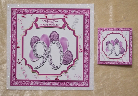 Happy 90th Birthday 2 - 7x7 Mini Kit by Faye Volo