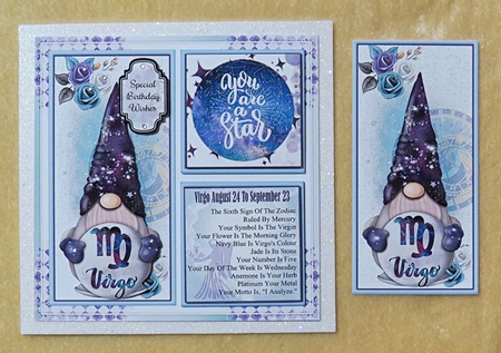 Virgo Gnome Zodiac Mini Page Kit   by Faye Volo