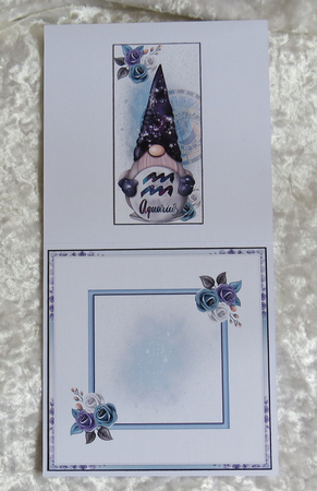 Aquarius Gnome Zodiac Mini Page Kit by Faye Volo