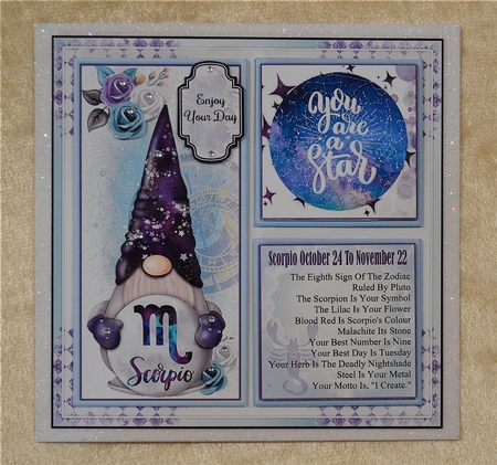 Scorpio Gnome Zodiac Mini Page Kit by Faye Volo