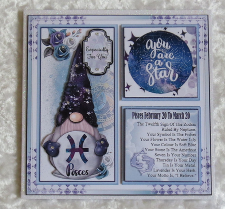 Pisces Gnome Zodiac Mini Page Kit by Faye Volo