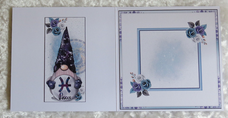 Pisces Gnome Zodiac Mini Page Kit by Faye Volo