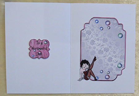 Matching insert sheet for the design sheet - Party - Its Fathers Day by Faye Volo