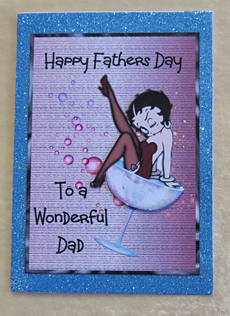 Matching insert sheet for the design sheet - Party - Its Fathers Day by Faye Volo