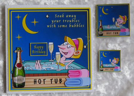 Lady In The Hot Tub - Insert by Faye Volo