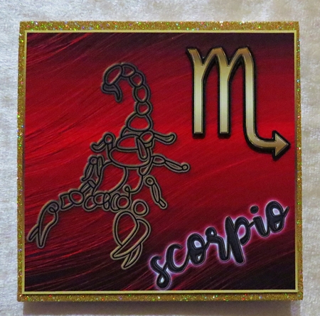Zodiac Scorpio - Unisex Card by Faye Volo