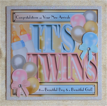 New Baby Pink & Blue - Its Twins! by Faye Volo
