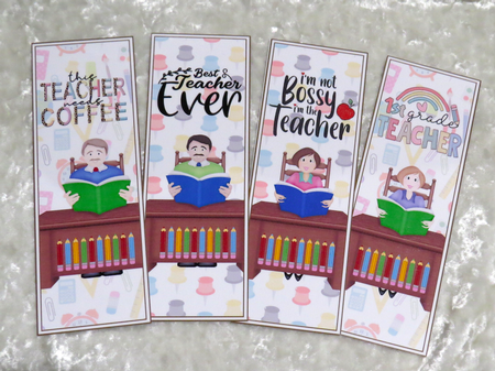Teacher School 4 x Bookmarks 1 by Faye Volo