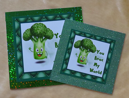 You Broc my World - Broccoli card by Faye Volo