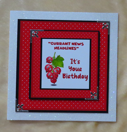 Redcurrant Fruit Card by Faye Volo