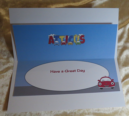 Kiddie Cars ATTICUS large dl insert by Faye Volo