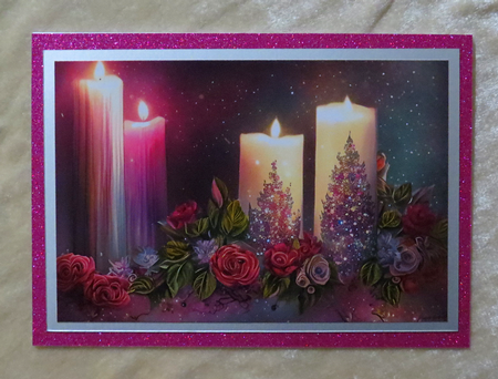 Candles and roses by Faye Volo