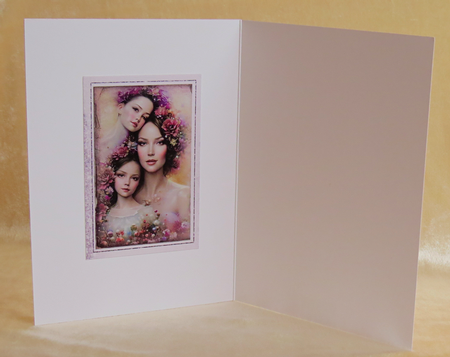 Mother and daughter  - mothers day / birthday card by Faye Volo