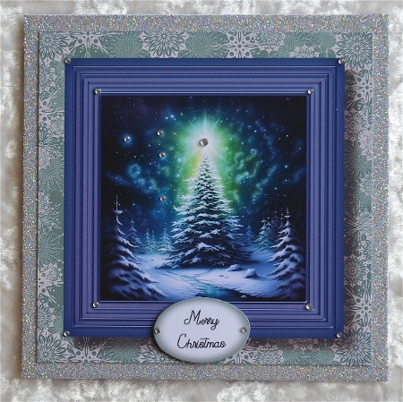 The Forest Christmas Tree No Flowers 2 8x8 by Faye Volo