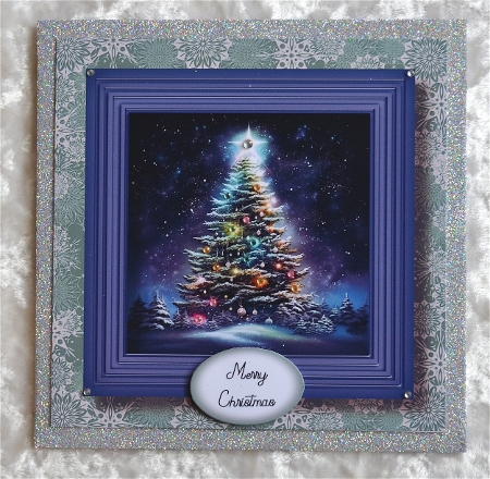 The Forest Christmas Tree No Flowers 4 8x8 by Faye Volo