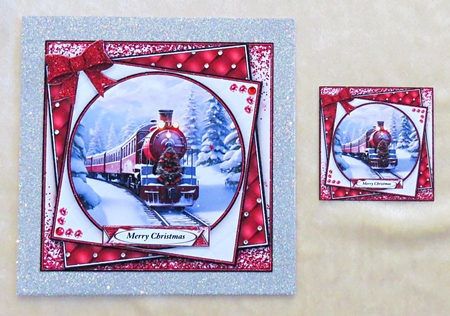 Lovely Winter Train Scene by Faye Volo