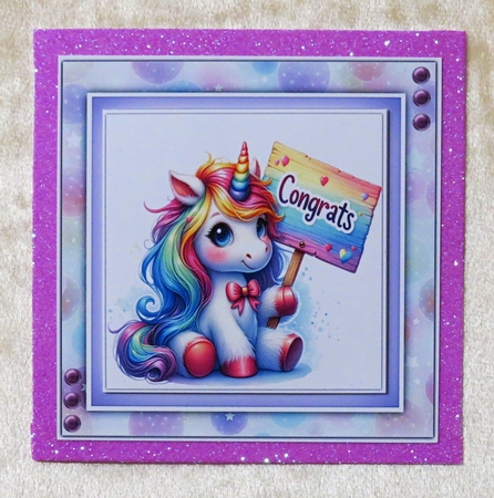 8x8 Mini Kit, Beautiful Unicorns Birthday by Faye Volo