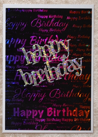 Happy Birthday Words Background Paper 11 by Faye Volo