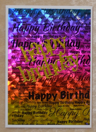 Happy Birthday Words Background Paper 11 by Faye Volo