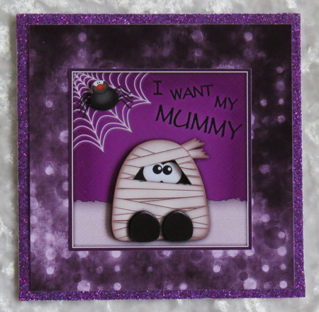 I Want My Mummy - Decoupage Card by Faye Volo