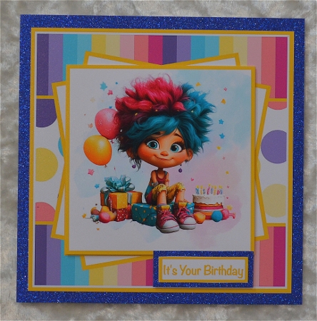 Birthday Girl #2 Mini Kit 8x8 CUSTOMER REQUEST by Faye Volo