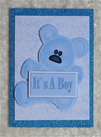 Its a Boy New Baby Card by Faye Volo